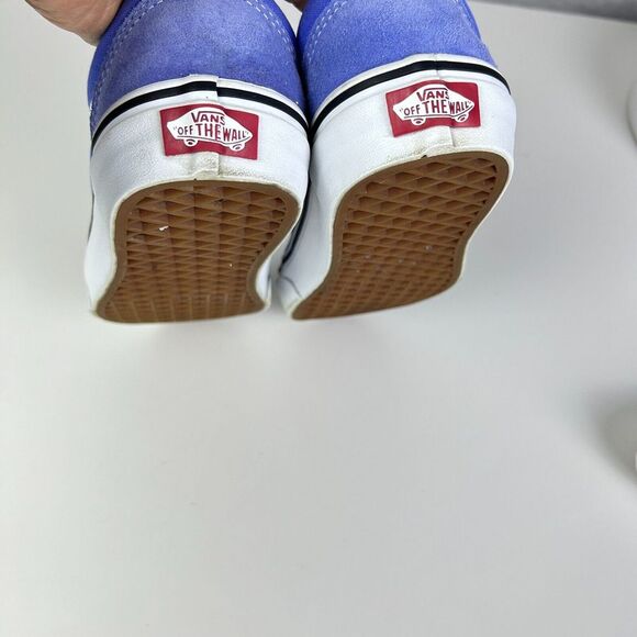 Vans Old Skool Blue Canvas Suede Lace-Up Sneakers Skater Shoes Unisex Size 7/8.5 - Picture 6 of 12